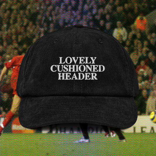 Lovely Cushioned Header Corduroy Cap